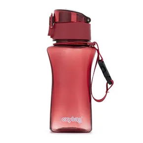 Fľaša OXY TWiST 400 ml pastel red